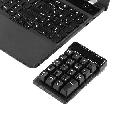 2.4Ghz 数字键盘 薄膜 类似机械手感 悬浮键帽 带“000”键 19键 （不带电池出货）
