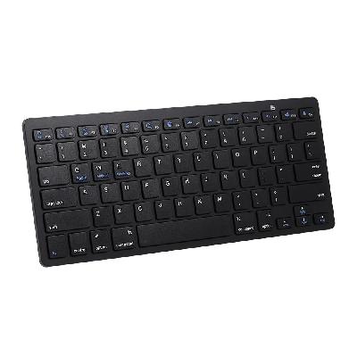 无线蓝牙键盘手机平板电脑三系统通用迷你超薄 黑色